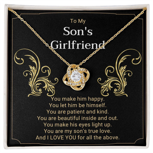 My Son's Girlfriend His True Love - Love Knot Necklace ❤