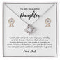 Catch A Dream Beautiful Daughter - Love Knot Necklace
