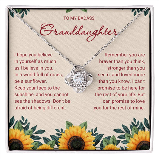 Badass Granddaughter - Love Knot Necklace
