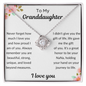 I Love You Granddaughter - Love Knot Necklace