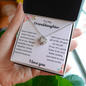 I Love You Granddaughter - Love Knot Necklace