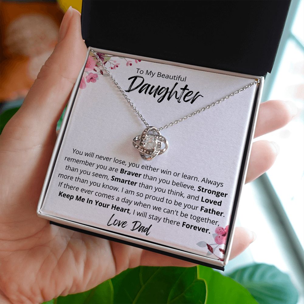 Beautiful Daughter - Love Knot Necklace