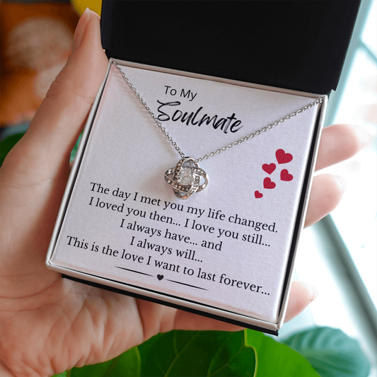 Will Love You Forever - Love Knot Necklace
