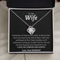 To My Wife - Love Knot Necklace