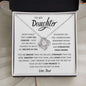 Daughter Believe In Yourself - Love Knot Necklace😍