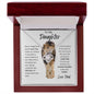 Old Lion Daughter  Forever Grateful - Love Knot Necklace