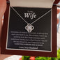 To My Wife - Love Knot Necklace