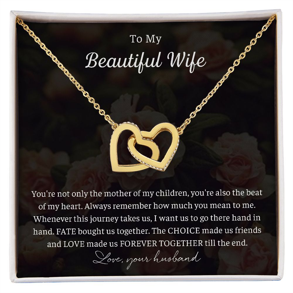 Beautiful Wife - Interlocking Hearts Necklace ❤️