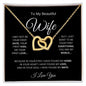 My Beautiful Wife - Interlocking Hearts Necklace