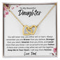 Beautiful Daughter - Interlocking Hearts Necklace
