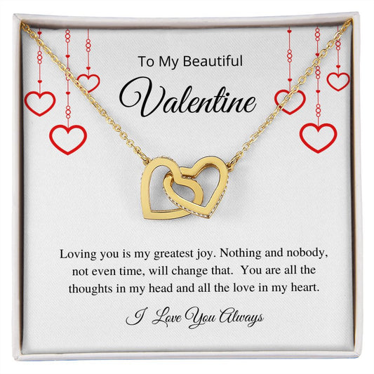 My Beautiful Valentine - Interlocking Hearts Necklace 💕