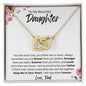 To My Beautiful Gem - Interlocking Hearts Necklace