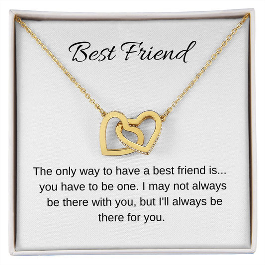 Best Friend - Interlocking Hearts Necklace 👩🏾‍❤️‍💋‍👨🏽