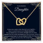 An Amazing Daughter - Interlocking Hearts Necklace