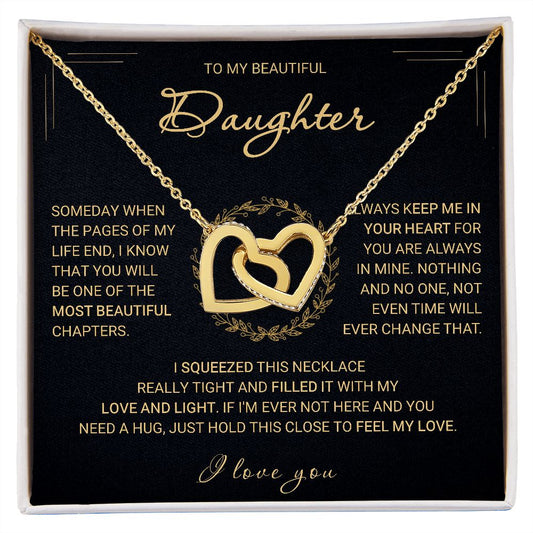 Beautiful Daughter - Interlocking Hearts Necklace❤️