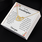My Granddaughter  Never Forget I Love You - Interlocking Hearts Necklace 💕