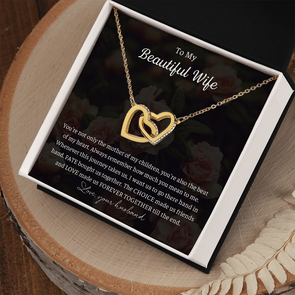 Beautiful Wife - Interlocking Hearts Necklace ❤️