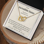 My Incredible Sister You Are Precious To Me - Interlocking Hearts Necklace ❤