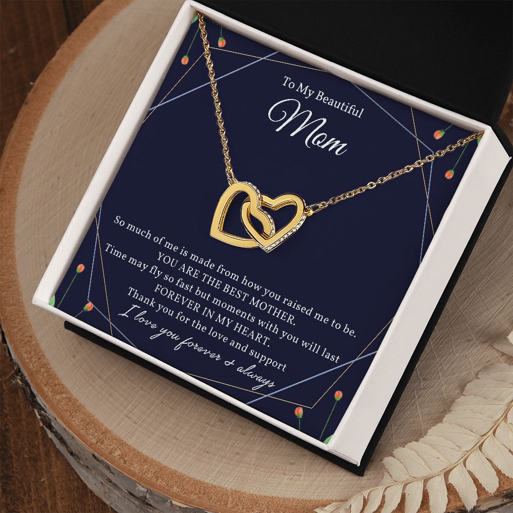 Beautiful Mom - Interlocking Hearts Necklace 💕