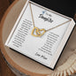 To Daughter  Interlocking Hearts - From Mom