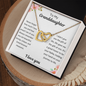 My Granddaughter  Never Forget I Love You - Interlocking Hearts Necklace 💕