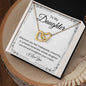 Daughter Straighten Your Crown - Interlocking Hearts Necklace