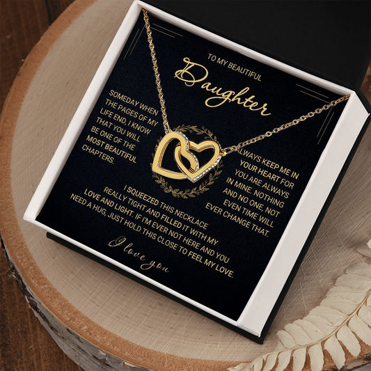 Beautiful Daughter - Interlocking Hearts Necklace❤️