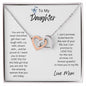To Daughter  Interlocking Hearts - From Mom