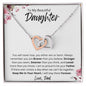 To My Beautiful Gem - Interlocking Hearts Necklace