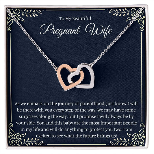 Beautiful Pregnant Wife - Interlocking Hearts Necklace ❤️😍