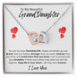 Never-Ending Love Granddaughter - Interlocking Hearts