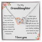 My Granddaughter  Never Forget I Love You - Interlocking Hearts Necklace 💕