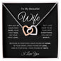 My Beautiful Wife - Interlocking Hearts Necklace