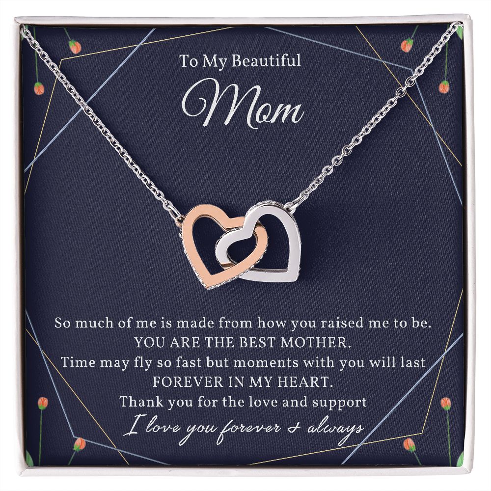 Beautiful Mom - Interlocking Hearts Necklace 💕