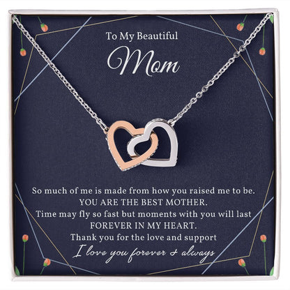 Beautiful Mom - Interlocking Hearts Necklace 💕