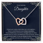 An Amazing Daughter - Interlocking Hearts Necklace