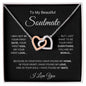 My Beautiful Soulmate - Interlocking Hearts Necklace