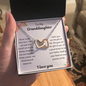 My Granddaughter  Never Forget I Love You - Interlocking Hearts Necklace 💕