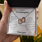 My Granddaughter  Never Forget I Love You - Interlocking Hearts Necklace 💕
