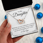 Daughter Straighten Your Crown - Interlocking Hearts Necklace