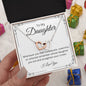 Daughter Straighten Your Crown - Interlocking Hearts Necklace