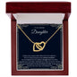 An Amazing Daughter - Interlocking Hearts Necklace