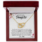 To My Beautiful Gem - Interlocking Hearts Necklace