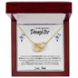 Beautiful Daughter - Interlocking Heart Necklace