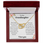 My Granddaughter  Never Forget I Love You - Interlocking Hearts Necklace 💕