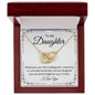 Daughter Straighten Your Crown - Interlocking Hearts Necklace
