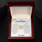 My Granddaughter  Never Forget I Love You - Interlocking Hearts Necklace 💕