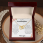 My Granddaughter  Never Forget I Love You - Interlocking Hearts Necklace 💕