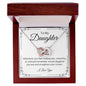 Daughter Straighten Your Crown - Interlocking Hearts Necklace