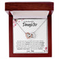 To My Beautiful Gem - Interlocking Hearts Necklace